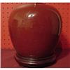 Image 1 : CHINESE EXPORT OXBLOOD VASE MADE INTO LAMP #1194742