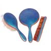Image 1 : Blue Guilloche Enamel and Copper Dresser Set #1195145