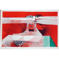 Hans Graeder, Cassandra, Signed  Litho #1195548
