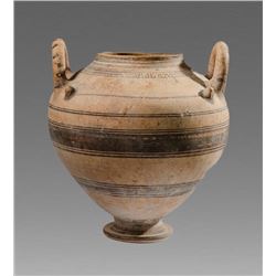 Large Ancient Daunian Ware Pottery Krater c.4th century BC.