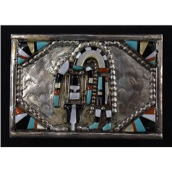 ZUNI INDIAN BUCKLE (OLIVER CELLICION)