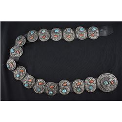 NAVAJO INDIAN CONCHO BELT