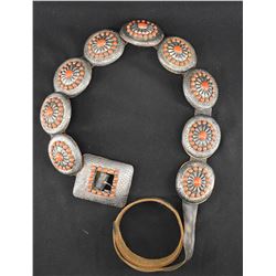 NAVAJO INDIAN CONCHO BELT