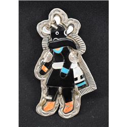 ZUNI INDIAN PIN PENDANT