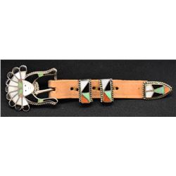 ZUNI INDIAN RANGER BUCKLE SET