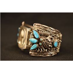 NAVAJO INDIAN WATCH BRACELET (G. RAMON)