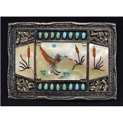 ZUNI INDIAN BUCKLE (DON & VELMA DEWA)