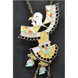 ZUNI INDIAN EAGLE DANCER BOLO