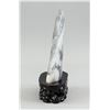 Image 2 : Chinese Jade Carved Fish Boulder with Stand