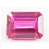 Image 1 : 14.60ct Emerald Cut Pink Natural Garnet Pyrope GGL