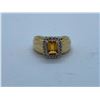 Image 1 : 14K LADIES RING WITH CITRINE AND DIAMONDS