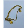 Image 1 : 20K BRACELET WITH 2 20K FLORAL CHARMS