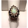 Image 1 : BEAUTIFUL OPAL, SAPPHIRE AND DIAMOND RING #1172411