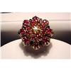 Image 1 : 14kt YELLOW GOLD RUBY, DIAMOND AND ENAMEL RING #1172415
