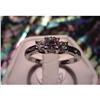 Image 1 : PLATINUM 3 STONE PRINCESS CUT DIAMOND RING #1172422