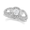 Image 1 : WHITE GOLD DIAMOND ENGAGEMENT RING .75 CARATS  #1172578
