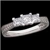 Image 1 : PRINCESS CUT DIAMOND WEDDING BAND  1 CARAT! #1172586