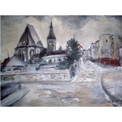 Rare Kees Van  Dongen Painting , "The street" #1172610