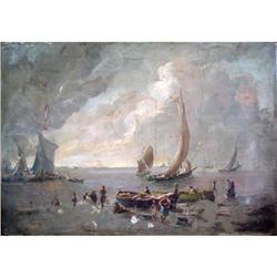 Amazing Italian School Painting, "Margin" #1172615