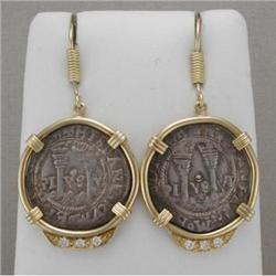 Colonial "Reales"  18K earrings #1172618