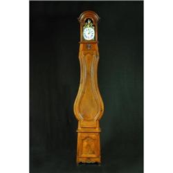 18th C. French walnut grandfather clock #1172635