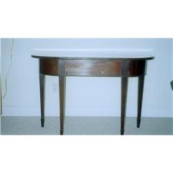 Console D-End 19th Century Mahogany Table #1172641