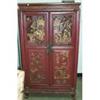 Image 1 : Red Hand Carved Chinese Cabinet #1172669