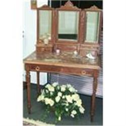 Hand Carved Walnut Louis XV I Dressing table c #1172677