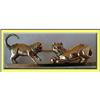 Image 1 : 18CT GOLD DIAMOND CAT BROOCH PIN VICTORIAN #1183117