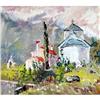 Image 1 : "Monastery in Budve" oil in impressionism style#1195777