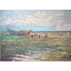 Rare Portuguese Oil on Canvas Painting #1196121