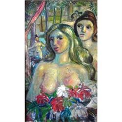 Famous Mario Carreño Oil Painting, "Spring" #1196135