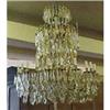 Image 1 : LARGE CRYSTAL & BRASS CHANDELIER #1196146