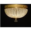 Image 1 : Flush mounted crystal light fixture  #1196375