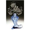 Image 1 : CZECH  ADAM & EVE BLUE PERFUME BOTTLE #1209450