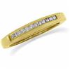 Image 1 : 18k  PRINCESS DIAMOND WEDDING BAND #1209471