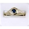 Image 1 : Antique SAPPHIRE Ring DIAMONDS	  #1209493