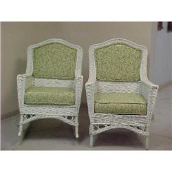  VINTAGE WICKER ARMCHAIRS #1209725
