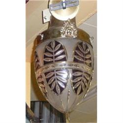 Etched Crystal Chandelier Light Fixture #1209734