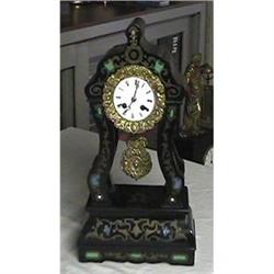 FRENCH WOODEN SHELF CLOCK INLAYS #1209799
