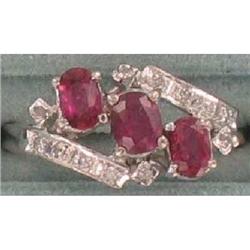 14K Ruby and Diamonds WG Ring c.1930 #1209817