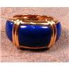 Image 1 : VanCleef ARPELS Ring 18k & Lapis Lazuli SIGNED #1209829