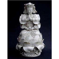 Blanc de Chine Seated Quan Yin Figure #1209896