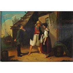 Miniature Genre Painting #1209900