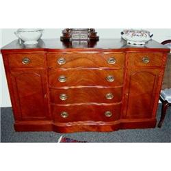 DREXEL Mahogany Serpentine Sideboard c.1940's #1209911
