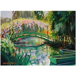 Michele Byrne, Monets Bridge, Signed Canvas #1210082