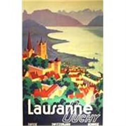 Original Travel Poster, Lausanne Ouchy #1220510