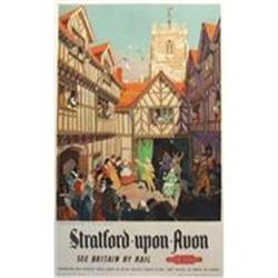 Original British Railway Poster, Stratford Upon#1220512