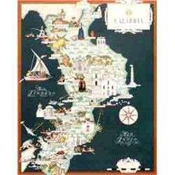 Original Calabria Map, 1939 #1220525