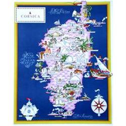 Original Corsica Map, 1940 #1220526